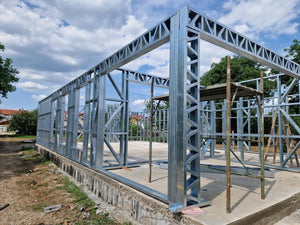 Montaj structura metalica casa parter model 130-093 in Snagov thumbnail