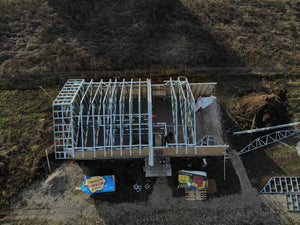 Montaj structura metalica casa si inchidere pereti exteriori cu osb 15 mm thumbnail