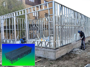 Montaj structura metalica parter proiect de hala 480 mp thumbnail
