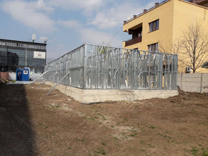 Montaj structura metalica parter proiect de hala 480 mp thumbnail