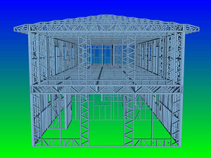 Montaj structura metalica parter proiect de hala 480 mp thumbnail