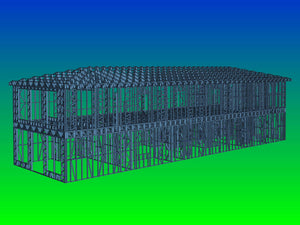 Montaj structura metalica parter proiect de hala 480 mp thumbnail