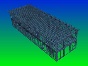 Montaj structura metalica parter proiect de hala 480 mp thumbnail