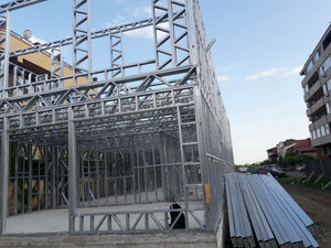 Montaj structura metalica etaj constructie proiect hala 480 mp thumbnail