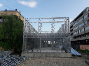 Montaj structura metalica etaj constructie proiect hala 480 mp thumbnail