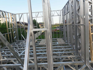 Montaj structura metalica etaj constructie proiect hala 480 mp thumbnail