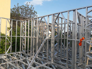 Montaj structura metalica etaj constructie proiect hala 480 mp thumbnail