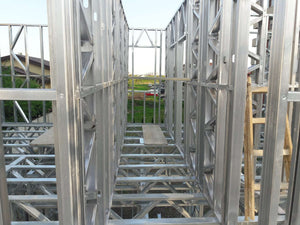 Montaj structura metalica etaj constructie proiect hala 480 mp thumbnail