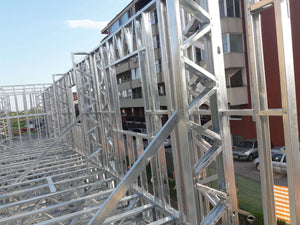 Montaj structura metalica etaj constructie proiect hala 480 mp thumbnail