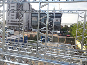Montaj structura metalica etaj constructie proiect hala 480 mp thumbnail