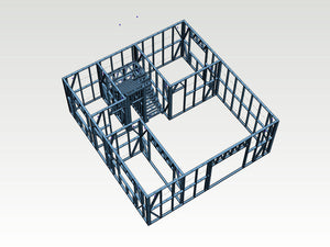 Montaj structura metalica pentru proiect de casa 120 mp thumbnail