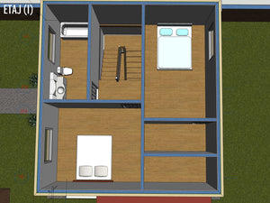 Montaj structura metalica pentru proiect de casa 120 mp thumbnail