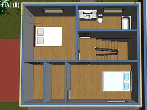 Montaj structura metalica pentru proiect de casa 120 mp thumbnail