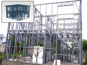 Montaj structura metalica pentru proiect de casa 120 mp thumbnail