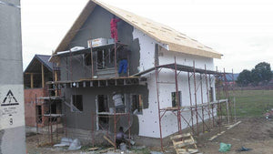 Montaj structura metalica si placari exterioare cu osb si polistiren expandat in Pitesti thumbnail
