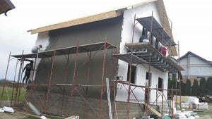 Montaj structura metalica si placari exterioare cu osb si polistiren expandat in Pitesti thumbnail