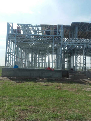Montaj structura metalica usoara proiect casa 250 mp thumbnail