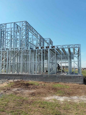 Montaj structura metalica usoara proiect casa 250 mp thumbnail