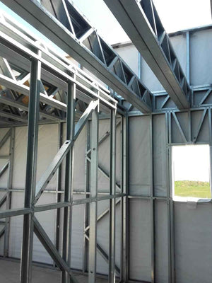 Montaj structura metalica usoara proiect casa 250 mp thumbnail