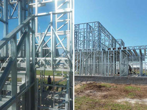 Montaj structura metalica usoara proiect casa 250 mp thumbnail