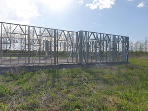 Montaj structura metalica pereti proiect casa sat Snagov 320 mp thumbnail