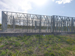 Montaj structura metalica pereti proiect casa sat Snagov 320 mp thumbnail