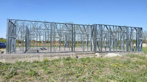 Montaj structura metalica pereti proiect casa sat Snagov 320 mp thumbnail