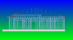 Montaj structura metalica pereti proiect casa sat Snagov 320 mp thumbnail