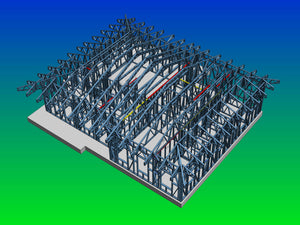 Montaj structura metalica pereti proiect casa sat Snagov 320 mp thumbnail