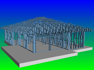 Montaj structura metalica pereti proiect casa sat Snagov 320 mp thumbnail