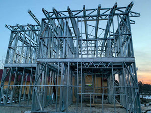Montaj ferme acoperis pentru casa constructie metalica in Snagov thumbnail