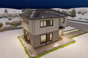perspectiva 3D model casa 160 mp varianta deschisa thumbnail