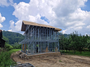 perspectiva casa metalica din otel zincat cu acoperis placat cu OSB thumbnail