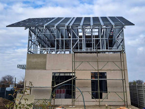 Placare exterioara casa pe structura metalica cu fibrociment thumbnail