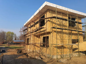 Proiect casa 155mp la stadiul de placare exterioara cu osb 15 mm thumbnail