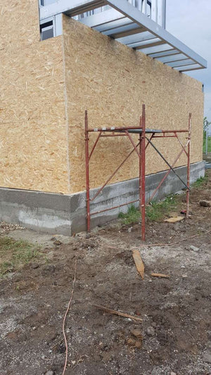 Placare exterioara osb in derulare proiect de casa in Domnesti thumbnail