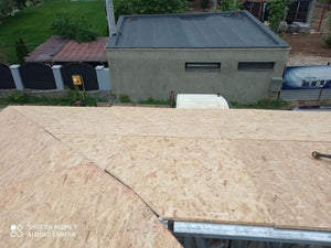 Placare ferme acoperis cu OSB 20 mm pentru casa metalica parter Ilfov thumbnail