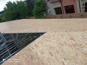 Placare ferme acoperis cu OSB 20 mm pentru casa metalica parter Ilfov thumbnail