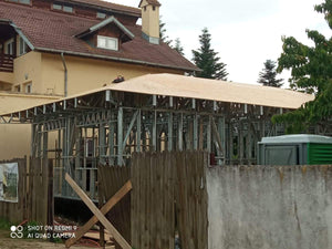 Placare ferme acoperis cu OSB 20 mm pentru casa metalica parter Ilfov thumbnail