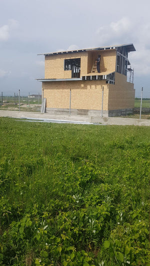 Finalizare placare exterioara osb proiect de casa in Domnesti thumbnail