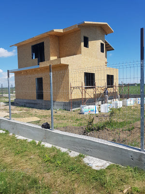 Finalizare placare exterioara osb proiect de casa in Domnesti thumbnail