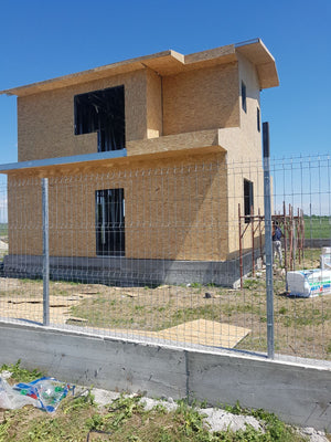 Finalizare placare exterioara osb proiect de casa in Domnesti thumbnail