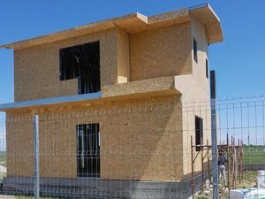 Finalizare placare exterioara osb proiect de casa in Domnesti thumbnail
