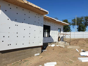 Placare exterioara cu polistiren expandat, proiect de casa la cheie 72 mp thumbnail