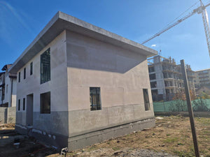 Placari exterioare pereti cu fibrociment si acoperis cu osb casa cu etaj thumbnail