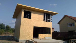 Placari interioare si exterioare OSB, motaj gips carton proiect casa 191 mp thumbnail
