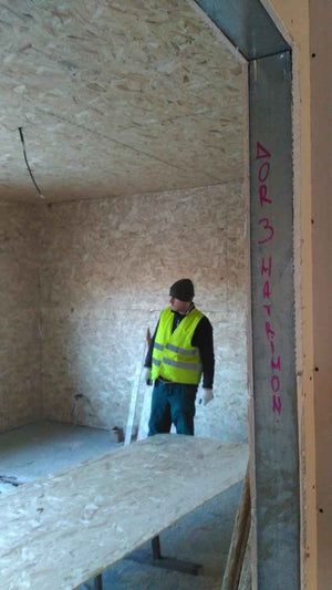 Placari interioare si exterioare OSB, motaj gips carton proiect casa 191 mp thumbnail