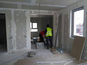 Placari interioare si exterioare OSB, motaj gips carton proiect casa 191 mp thumbnail