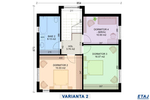 plan constructie rezidentiala pe 2 nivele 4 dormitoare 2 grupuri sanitare varianta 2 thumbnail