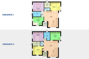 plan varianta 1 vs varianta 2 proiect casa simpla de 100 mp cu 3 camere pe un singur nivel thumbnail